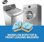 SANI 360° Washing Machine Cleaning tablets, 12 pack is Formulated with Enzyme, Deep Cleans and Deodorizes Front and Top Loading Washers use up to 1 year supply Lemon Scent