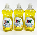 Joy Non-Ultra Dish Liquid 12.6Oz Lemon Scent (Package May Vary) Pack of 3