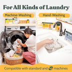 Roobi Baby Laundry Detergent Sheets. Specially Formulated for Sensitive Skin. Newborns, Infants & Toddlers Clothes. Peachy Lullaby Scent. Up to 128 Loads