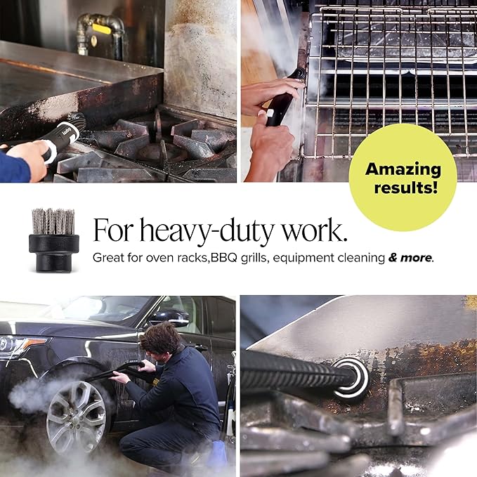 Dupray Small Stainless Steel Brushes - Ultimate Heavy-Duty Cleaning Accessories for Dupray Steam Cleaners, Pack of 10