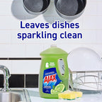 Ajax Dish Soap, Liquid, Vinegar and Lime | 90 oz Bottle | Pack of 2 | Ultra Formula
