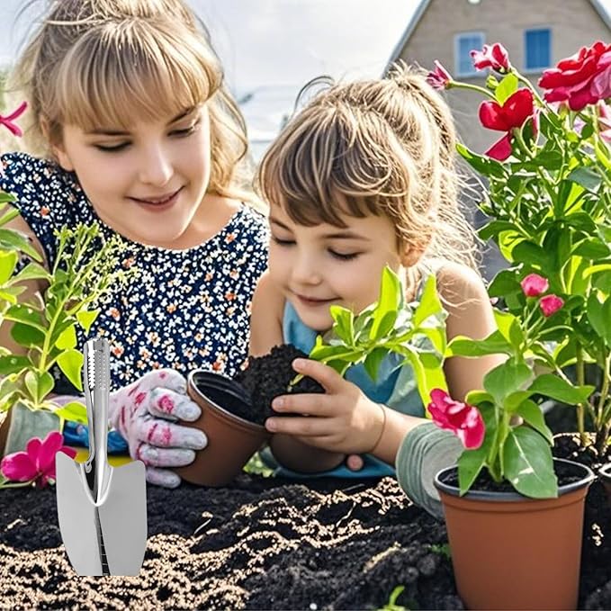 Stainless Steel Soil Sampling Shovel , Gardening Tools , Garden Shovel Hand Trowel ,Gardening Hand Spade Tool for Planting , Transplanting , Weeding , Digging