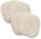 WOCATS 12pcs Natural Loofah Dish Sponges Scrubber for Kitchen-Based Dishwashing Scrubber Greener Clean Stand Wear and Tear Non-Scratch, Biodegradable (12)