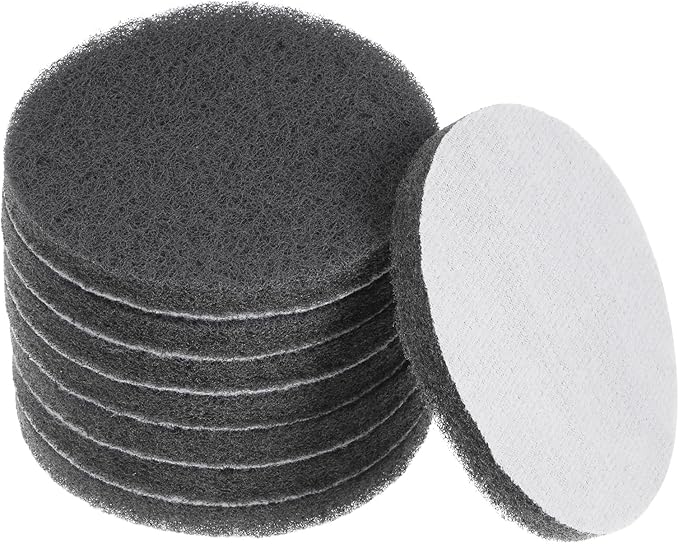 HARFINGTON 8pcs Drill Power Brush 4 Inch Tile Scrubber Scouring Pads 1000-1200 Grit for Bathroom Kitchen Household Cleaning