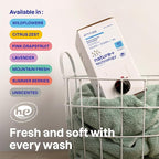 ATTITUDE Liquid Laundry Detergent Refill, EWG Verified, HE Compatible, Plant-Based & Vegan, Natural Laundry Soap, Wildflowers Scent, 80 Loads, 67.6 Fl Oz