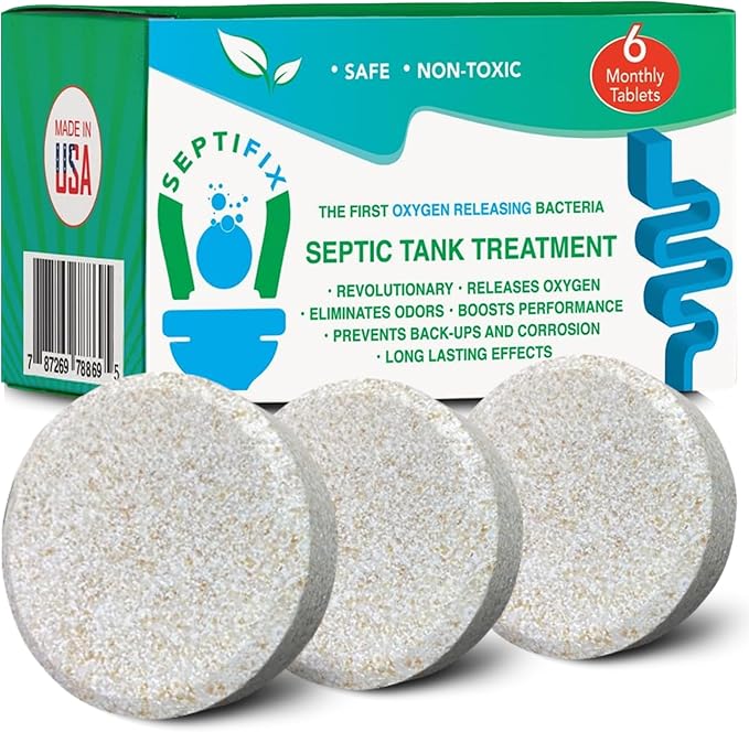 Septic Tank Treatment Tabs - Live Aerobic Bacteria Tablets For Your Septic Tank