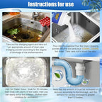 Sink Drain Cleaner, Powerful Pipeline Dredging Agent, Drain Clog Remover for Unclogs Bathroom and Kitchen Sinks, Drains (2PCS)