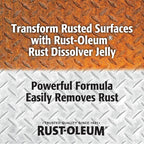 Rust-Oleum Rust Dissolver Jelly | Heavy-Duty Corrosion Remover for Metal Tools, Cars, Bikes, Grills, Bolts, Firearms & More | 8 oz | 6 Pack