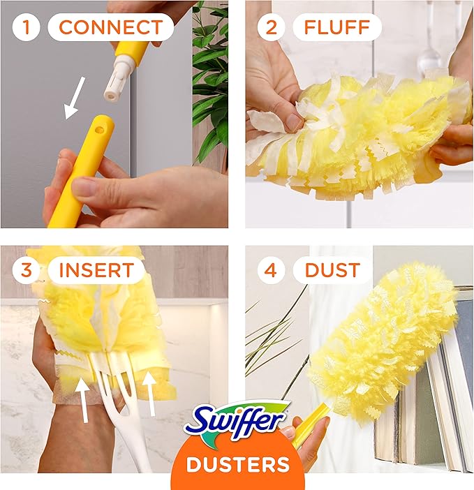 Swiffer Dusters Multi-Surface Heavy Duty Duster Lavender Refills, 11 Count (Pack of 2)