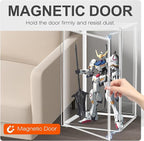 1 Pack Extra XXXXX-Large 13.8”x 12.2”x 23.6" Acrylic Display Case Long Tall Boot Shoe Storage Box Clear Giant Figure Collection Showcase with Magnetic Lid