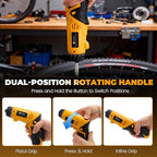 MulWark Electric Screwdriver Set, 4V Cordless Screwdriver with 46 Precision Driver Bit Set in Carrying Case Rechargeable 2-Position Handle, Powered Screwdriver Kit for Home Improvement, DIY Projects