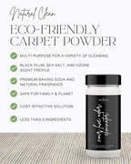 Home "Noir Luxe" Carpet Deodorizer Powder For Home, Upholstery, Pet Urine,Dog Bed/Cat Litter Box– Eliminates Odors Naturally, Pet-Friendly- Black Plum, Sea Salt, and Ozone