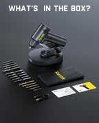 Fanttik K2 Ultra Power Drill, Cordless Drill/Driver, 3/8'' Keyless Chuck, Max. 30 N.m, Max. 1250 RPM, TapSwitch Gear Change, 2.5AH Rechargeable Battery, Tool Kit for Home DIY Projects