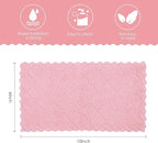 22 Pack Kitchen Dish Cloths, Reusable Dish Towels, Nonstick Oil Washable Fast Drying, Super Absorbent Coral Velvet Cleaning Cloths for Cleaning Tableware, Kitchen, Bathroom (Pink-green-10" x 6")