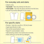 Nature Clean Natural Stain Remover for Clothes Laundry Strips Unscented 32 Count, Non-Toxic Advanced Stain Remover Treater Laundry Sheets, Plastic-Free Travel Stain Remover for Fabric Eco-Friendly