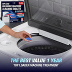 Washing Machine Cleaner Tablets Top Load 28 Pack & Dishwasher Cleaner Deodorizer Descaler Tablets 28 Pack Bundle - 1 Plus Year Supply - Septic Safe Eco Friendly Formula