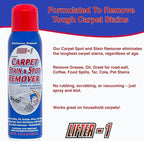 Carpet Spot Remover, Stain and Red wine Remover, and Spot Treatment for Oil, Grease, Urine, Cleaning Performance for Rugs, Upholstery, Fabrics Pack of 2