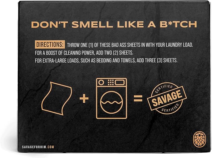 Premium Scented Laundry Sheets - Warrior Scent - No Plastic Jug - Compact & Travel-Friendly - 30 Sheets (60 Loads)