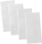 100-Pack BloominGoods Disposable Bathroom Napkins | Linen-Feel Guest Towels | Cloth-Like Hand Tissue Paper, White, 12" x 17" (Made In USA)