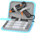 IZIO100W Hot Glue Gun Kit, Fast Heating for DIY Crafts Home Repair, Includes 21 Glue Sticks, Anti-Scald Nozzle, Pouch
