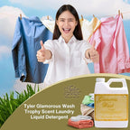 Worldwide Nutrition Bundle: Tyler Glamorous Wash Trophy Scent Laundry Liquid Detergent - Hand and Machine Washable - 32 oz (907 g) Container and Worldwide Nutrition Multi-Purpose Key Chain