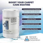 CarpetGeneral- Carpet Fiber Rinse & Odor Neutralizer Solution 53105|Prevent Browning, Bleeding & Odors with Top Carpet Cleaner Liquid|Carpet Fiber Rinse Professional Residue Attracting Agent 55 Gallon
