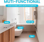 Simple Life Pumice Stone Toilet Bowl Cleaner | Long Handle & Eco-friendly Screw-on Pumice Stones | Scouring Stick for Toilet Cleaning, Stain Removal on Toilets, Grills, Tiles, Grout & Pools | 6 Pack