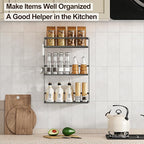 Godboat Bathroom Organizers and Storage, 3-Tier Wall Shelves, Over Toilet Rack with Paper Holder and 2 Hooks, Floating Shelf & Accessories, Gifts for Women, Mom, Mothers Day (Black)