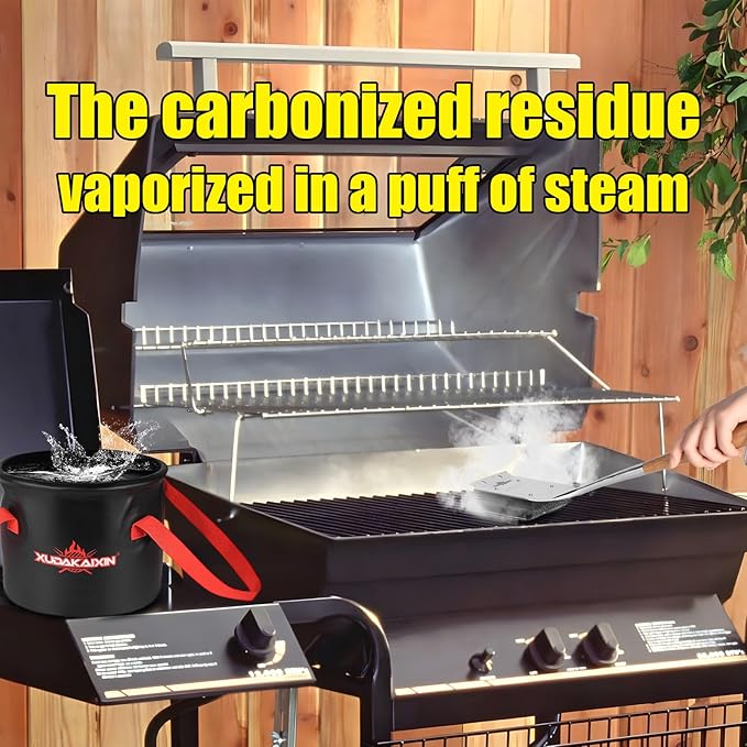 BBQ Replaceable Scraper Cleaning Head, Durable for Cast Iron or Stainless-Steel Grates, Barbecue Cleaner (Only Replaceable Cleaning Head No Grill Brush)