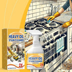Kitchen Degreasing Cleaning Spray - Powerful Heavy Oil Stain Remover | Ideal for Range Hoods, Stoves, Ovens & Kitchen Utensils | Fast-Acting & Easy to Rinse