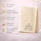 ENERGY STONE Silver and Gold Restoration Polishing Cloth, Anti-Tarnish Cleaner with Lasting Shine, for Fine Valuables Precious Metals, Jewelry, Silverware, Musical Instruments, Coins