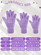 Patelai 3 Pairs Microfiber Plant Dusting Gloves Leaf Cleaning Gloves for Indoor Plants, Blinds, Furniture, House (Black,Brown,Dark Brown,Small)