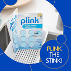 Plink Fizzy Drain Freshener and Cleaner, Prevents Clogs and Removes Odors in Household Sinks, Lemon Scent, 6-Pack