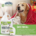 2-Pack Pet Stain and Odor Remover Enzyme Cleaner, Pet Urine Odor Eliminator Spray w/Gallon Refill - All Purpose Cleaner to Eliminate Pet Odor for Carpet and Hardwood Floors