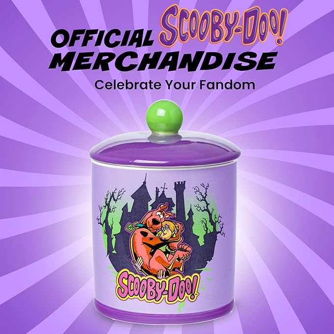 Silver Buffalo Scooby Doo Scooby Snacks Spooky Ceramic Cookie Snack Jar (Large)