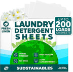 Fabric Softener Sheets for Washer bundle with 100 Sheets Laundry Detergent Fresh Linen