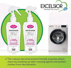 Excelsior HE Laundry Stain Remover Spray for cleaning clothes naturally with enzymes- 250 Millilitres color-safe and Eco-friendly