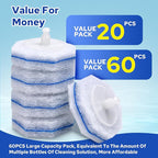 Cecailin® 120pcs Disposable Toilet Brush. Bathroom Cleaning. Disposable Bowl Cleaners Compatible with Most Toilet Brushes