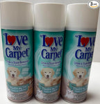 Love My Carpet Foam,Carpet Cleaner,Urine and Stain Remover,pardon my pet, 12 oz (Pack Of 3)
