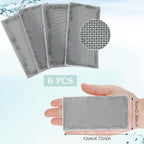 6 Pack Toilet Ring Remover Cleaner Pads Scrubbing Screen for Household Scouring Mesh Pad Sponge Remove Carbon Rust and Scale for Toilet Grill Kitchen Ceramic Tiles Sinks