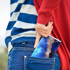 24 Packs Travel Size Tissue Pocket Slim Pack Facial 3 Ply Wallet Size Pocket Tissues for Travel Wedding Party Favors, 6 Styles(Marble Print)