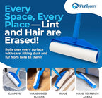 PetLovers Large Lint Roller – 90 Extra Sticky Sheets for Pet Hair Removal, Extra Large Floor and Carpet Roller for Homes with Pets, Perfect for Floors, Furniture, and Loving Pet Owners