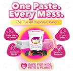 Quick 'n Brite Hard Water Stain Kit - 32oz All Purpose Cleaning Paste, Microfiber Towel, two Melamine Sponges, Scraper Tool
