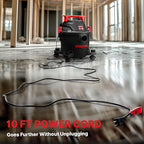 Shop-Vac 5430112 Wet/Dry Vacuum, 4 Gallon, 4 Peak HP, 1-1/4 Inch Diameter x 6 Foot Hose, 10 Foot Cord, Ideal for Jobsite, Garage, Workshop & Home