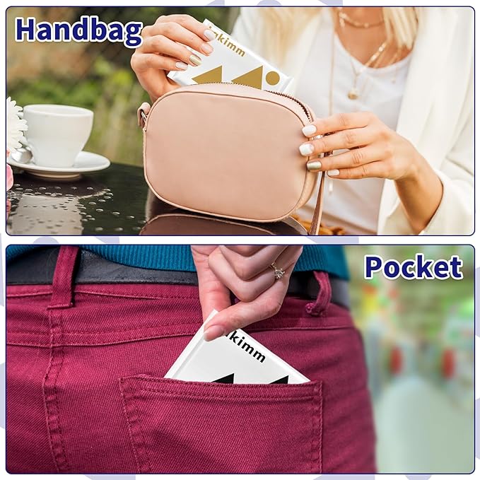 Travel Size Pocket Tissues, 50 Pack Slim Pack - 4 Ply Facial Tissues for On-the-Go & Gifts by lakimm