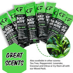 The Klean Freak Body Wipes - 12 count Individually Wrapped | Showerless Body Wipe for Women & Men | Sustainable Bodywipes for Gym, Travel, Camping | Tea-Tree