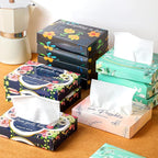 Yinder 24 Packs 960 Sheets Tissue Cube Car Facial Boxes Disposable Facial Travel Tissues Holder Soft Watercolor Boxes 2 Ply 40 Sheets for Wedding Household Car Kitchen Bathroom(Religious)