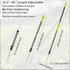 Weed Puller Tool, 48" Long Handle Weeder Puller Tool with Soft Foam Grip, Upgrade V-Shaped Forks Weed Remover Tool for Easy Weed Removal & Deeper Root Digging Gardening Hand Tools