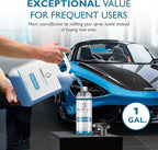 Honest Wash Car Glass Cleaner – Ammonia-Free Streak-Free Formula for Glass, Mirrors, Windshields, & Hard Surfaces | Safe for Plastic, Stainless Steel, Porcelain, and More | Made in the USA (128 Fl Oz)