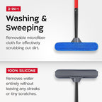 Tyroler Professional Window Squeegee for Home, 12"-80" Long Squeegee for Window Cleaning, 2-in-1 Window Cleaning Squeegee Kit, Indoor & Outdoor Window Cleaner Tool for High Windows & Glass